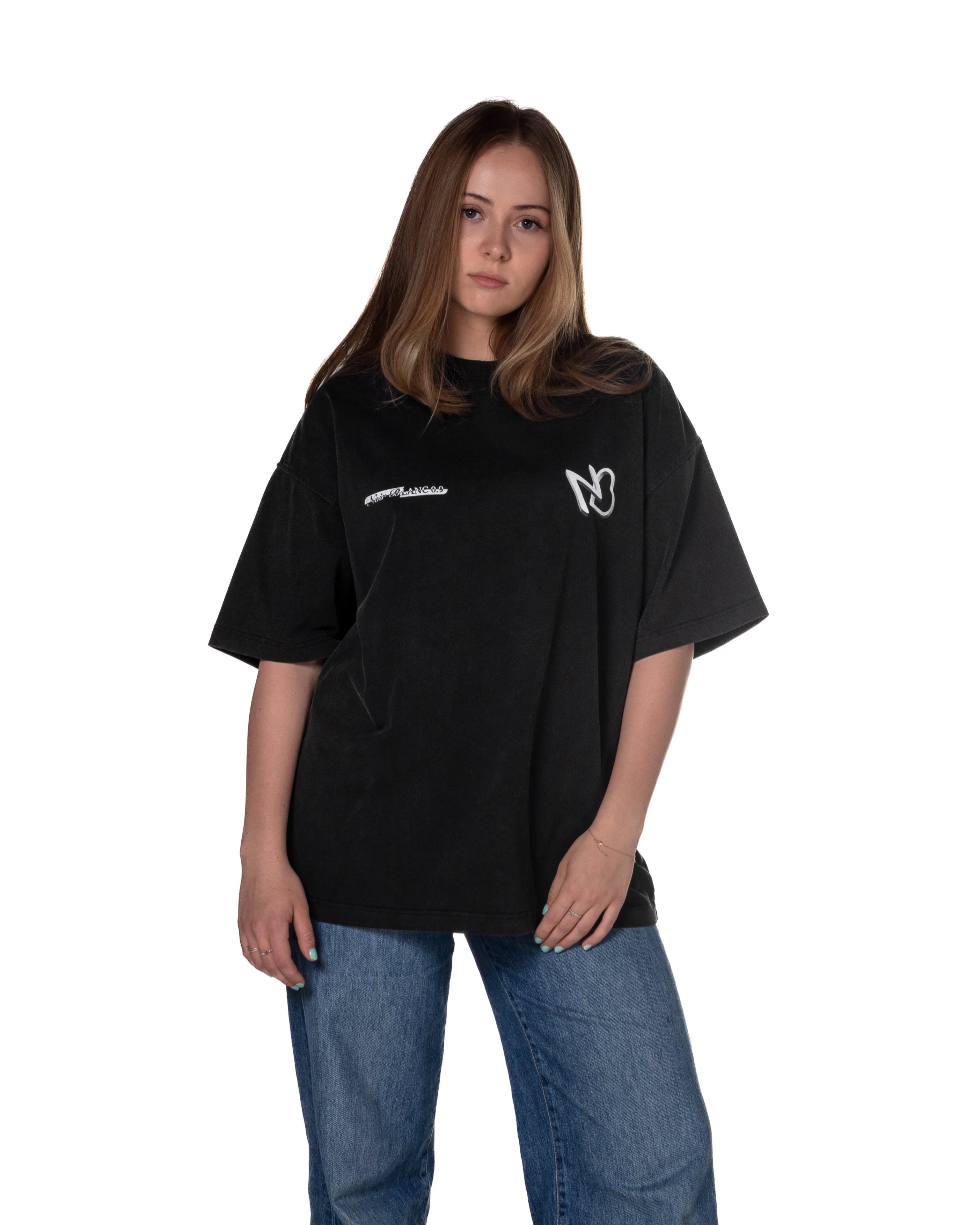 RACE TEE · L'AMOUR NOIR · NOIR BLANC 0.9