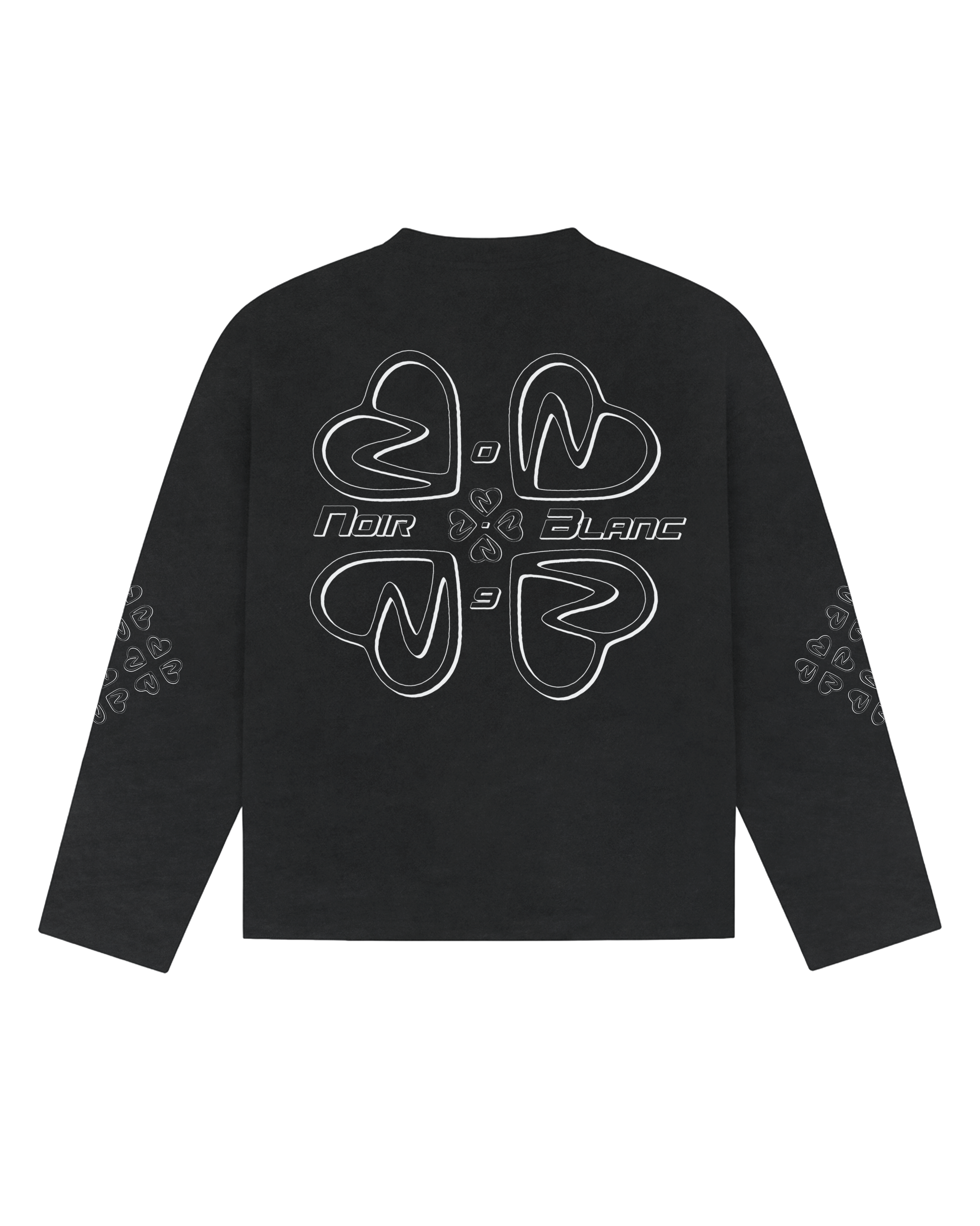 RACE LONGSLEEVE · L'AMOUR NOIR · NOIR BLANC 0.9