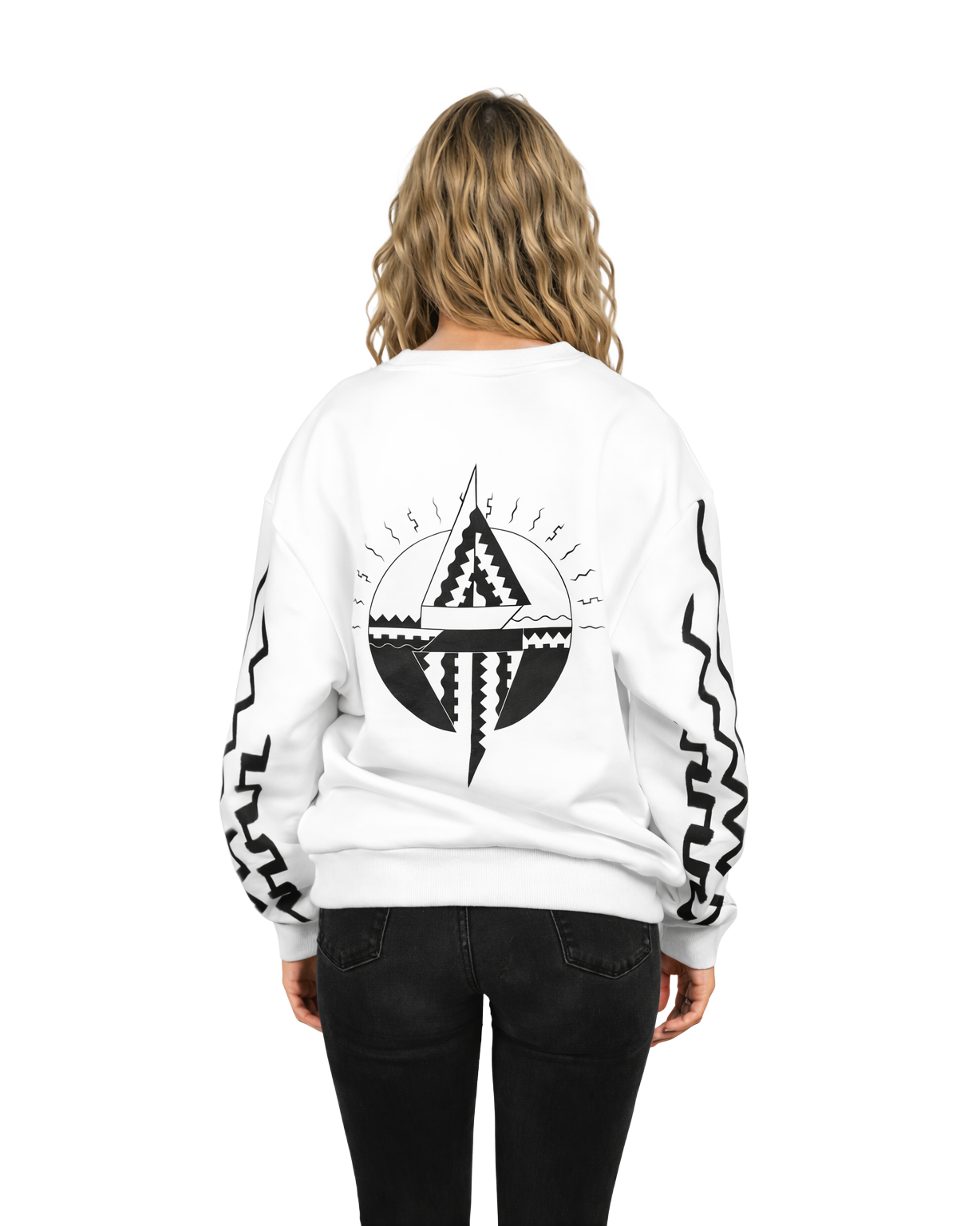 SWEATER - REFLECTION · NOIR BLANC 0.9