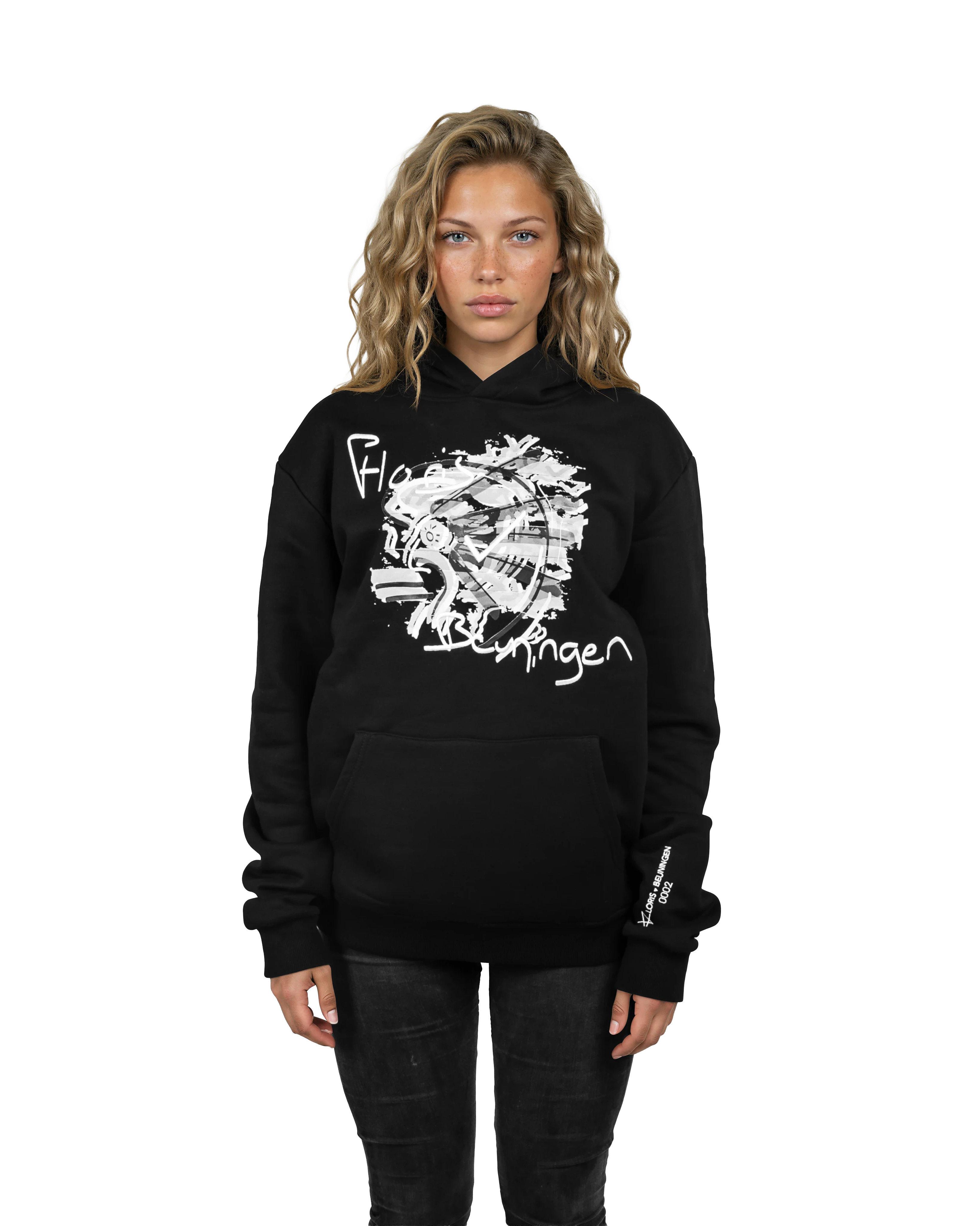 HOODIE - NO MASK · NOIR BLANC 0.9