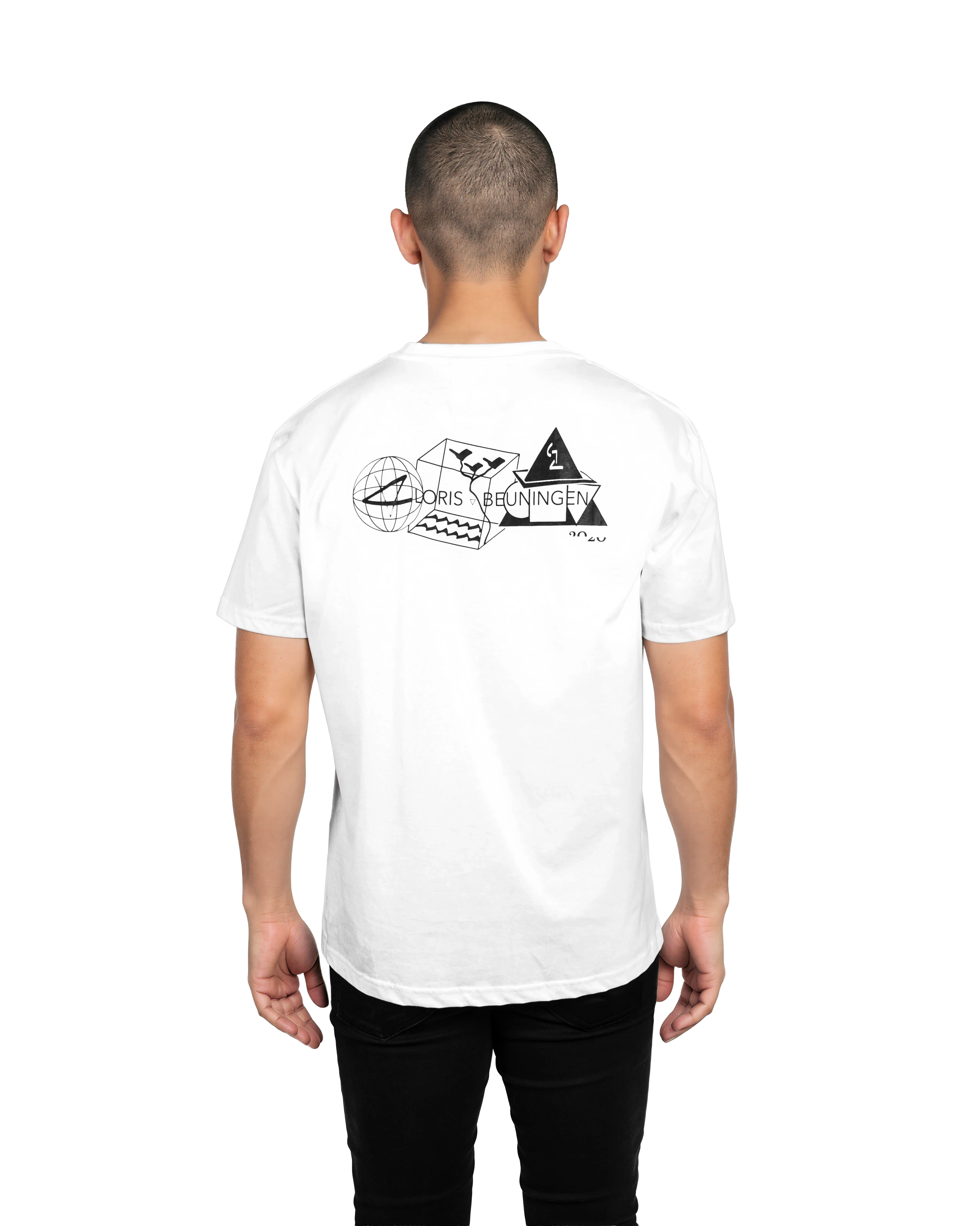 TEE - BLOSSOMING OF EXISTENCE, White Edition · NOIR BLANC 0.9