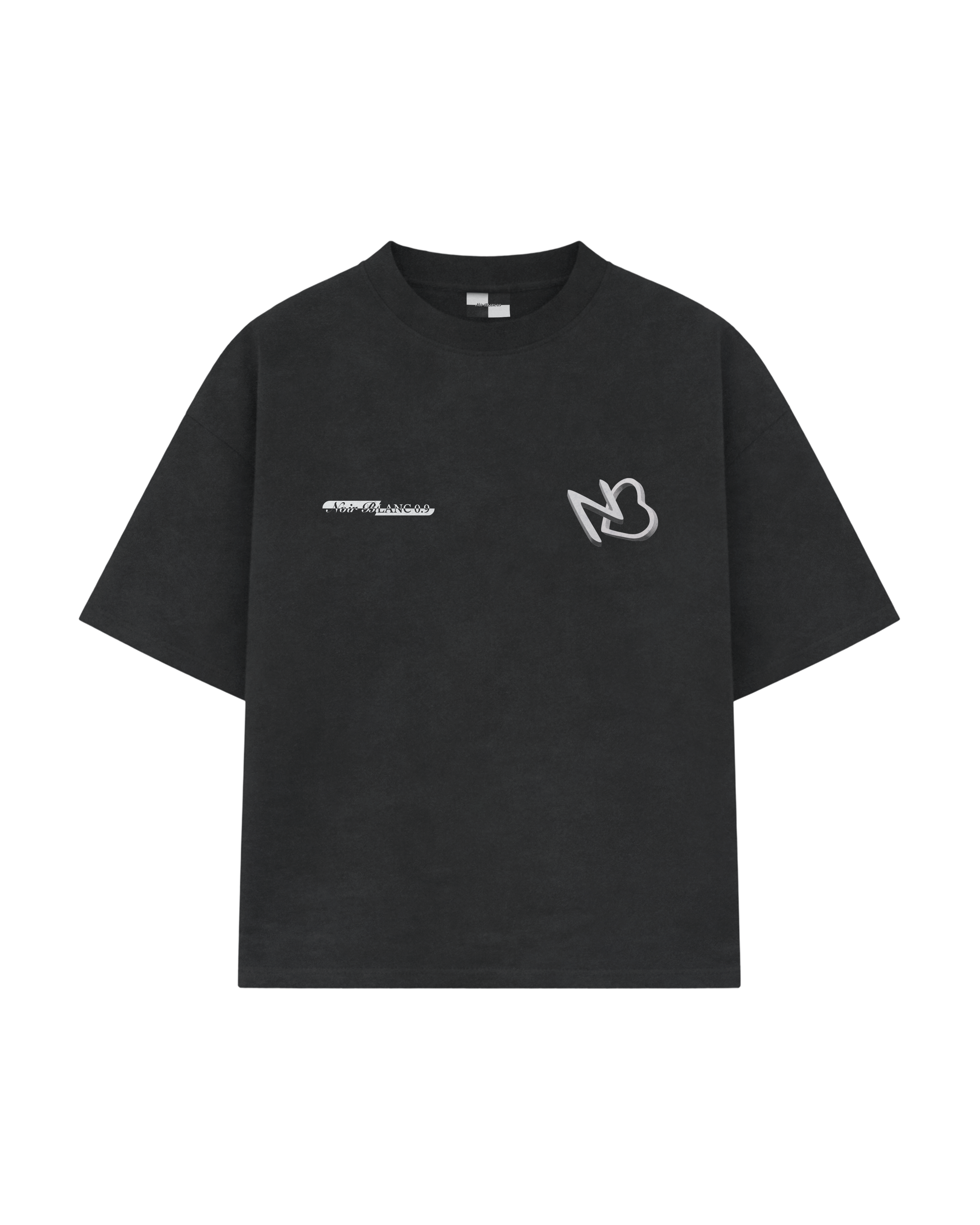 RACE TEE · L'AMOUR NOIR · NOIR BLANC 0.9